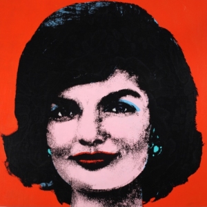 Red Jackie, 1964, Acryl en zeefdruk op textiel, Collection of The Andy Warhol Museum, Pittsburgh, © The Andy Warhol Foundation for the Visual Arts, Inc. / SABAM Belgium 2013