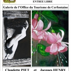 Exposition des peintres Claudette Piet et Jacques Henry à Cerfontaine