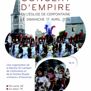 Concert d'empire à l'église de Cerfontaine le 17 avril 2016