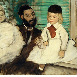 Edgar Degas, Le vicomte Ludovic Lepic et ses filles - copywright Sabam belgium 2016