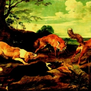  La Chasse aux renards, Paul de Vos, (1591/1592 – 1678),Bruxelles, collection Belfius © Collection Belfius Banque / photo Hugo Maertens