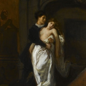 "Roméo et Juliette au Tombeau des Capulet", Eugene de Delacroix, 1850