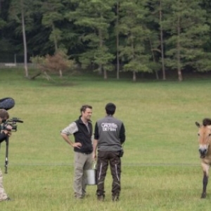 Equipe de Tournage a Han-sur-Lesse (c) Etienne Brunelle/"RTBF"