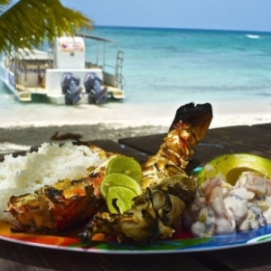 Revons d'un bon repas dominicain, en bord de mer