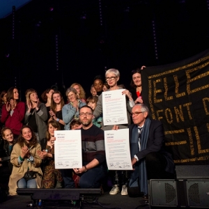La "Charte 5050 2020", pour la parite, signee, en 2018, par  les organisateurs du (c) "FIFF Namur"
