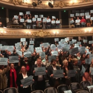 Au "Theatre de Namur", avec Maxime Prevot, Bourgmestre, et Anne Barzin, 1re Echevine (c) C.H./"La Meuse"