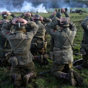 Reconstitution de la Bataille des Ardennes (c) John Thys/"Belga"-"France Presse"