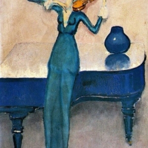 "La Violoniste" (1920) (c) Kees Van Dongen (c) Ville de Liege