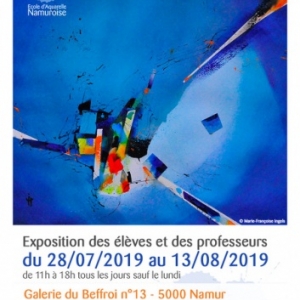Aquarelles de l' "ENAM", à la "Galerie du Beffroi", à Namur, jusqu'au I3 Août