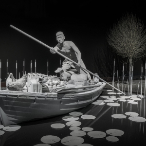 "Le Piroguier" © Studio Hans Op de Beeck/2020 © "KMSKA"-"SABAM" © Photo : Dominique Provost