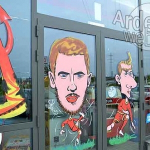 caricatures Euro 2016 avec les Diables Rouges