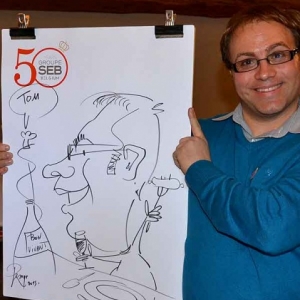 Caricature 50 years groupe SEB Belgium