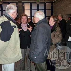  Joseph Clesse, Christine Gendebien (echevine de Lierneux), Gabriel Ney et son epouse.