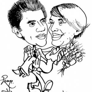 caricature mariage