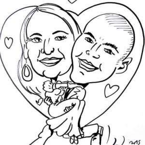 Animation caricature pour un mariage