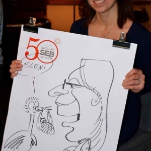 Caricature 50 years groupe SEB Belgium