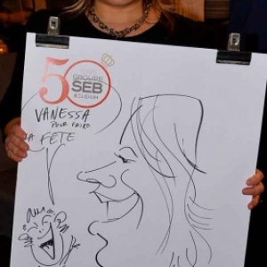 Caricature 50 years groupe SEB Belgium