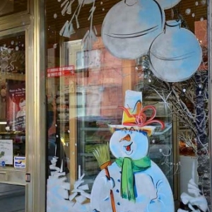 bonhomme de neige pour un boulanger