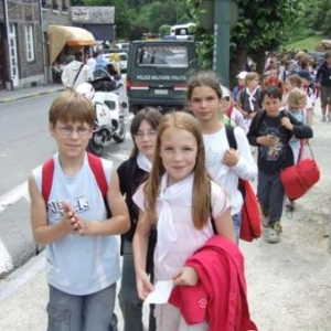 Arrivee de la Marche du Souvenir et de l'amitiee : La Roche