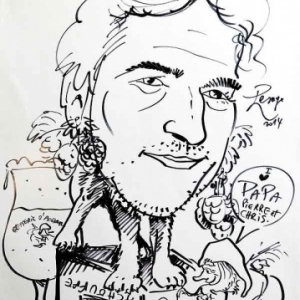 caricature de Pierre Gobron