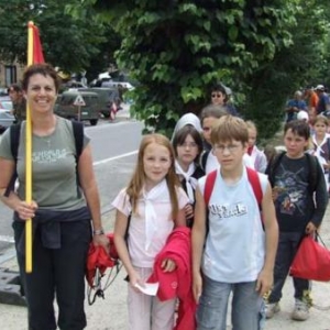 Arrivee de la Marche du Souvenir et de l'amitiee : La Roche