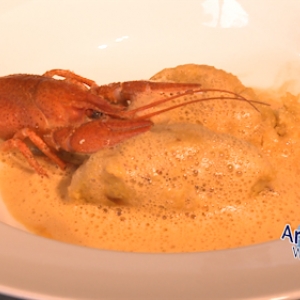 Jean-Michel Bouvier : Polenta cremeuse au Beaufort et ecrevisses