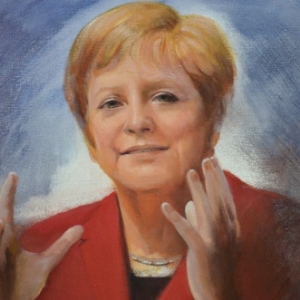 Angela Merkel. Hope. Printings by Marie-Elise. 