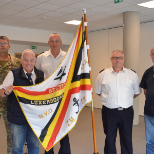 Daniel Carette. Porte-drapeau de la section provinciale du Luxembourg