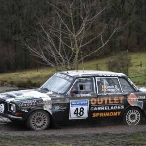 Sebastien GLAUDE aux Legend Boucles@Bastogne avec Charles CHAVAN