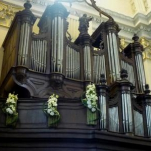 La Cathedrale embellie par la delegation de Tirlemont - Tienen