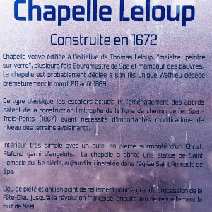 La chapelle Leloup  ( photo : F. Detry )