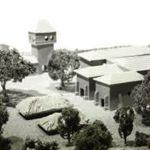 2 Maquette hypothétique du palais de Herstal (réalisée par Jean-Christophe Hubert et visible au Musée de la ville de Herstal © Sébastien Smets