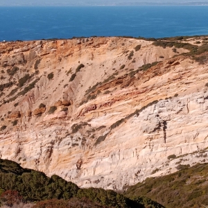 Vue imprenable sur la plage dos Lagosteiros en contre-bas ( Photo F. DETRY)