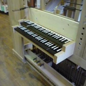 La manufacture d'orgues : un clavier d'orgue