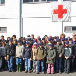 Les participants a la marche parrainee