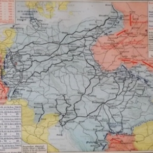 Carte prussienne Août 1914