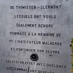 Le mausolée du soldat A. Fonck au cimetière de Thimister