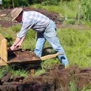 Extraction de la tourbe