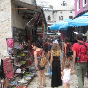 Dans les rues de Mostar