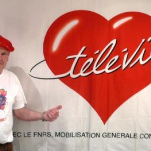 Francis RION, ancien arbitre international, et responsable des " Televie" malmediens