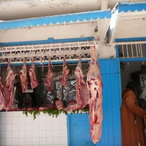 Boucherie dans la medina d'Essaouira