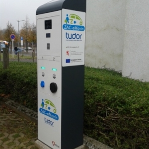 Station de recharge developpe pour un centre de recherche public luxembourgeois