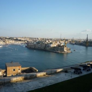 Vue en direction des Trois Cites : Senglea, Vittoriosa, Cospicua