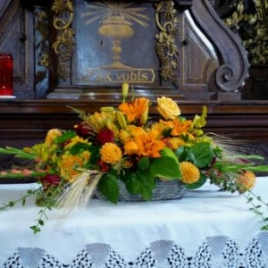 L' Eglise des Capucins decoree par la delegation de Dusseldorf