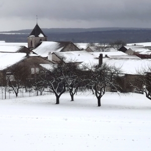 Colombey  les Deux Eglises sous la neige