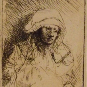 Femme malade avec une grande cape blanche ( Saskia ) ( vers 1641 - 1642 )