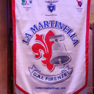 Le drapeau de "La Martinella" ( photo F. Detry )