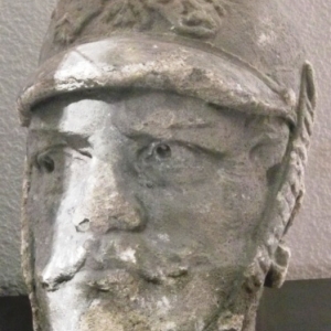 La tete du Peter Pruss, statue qui se dressait Place de Rome