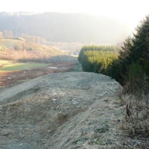 Le projet de piste et l'ancienne remontee mecanique 