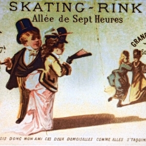 Carte publicitaire « Skating Rink »